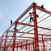 ����䓽Y�����ư��bʩ��  Construction of large steel structure sliding