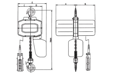 HH-B�͆���h�늄Ӻ��J HH-B type single phase chain electric hoist